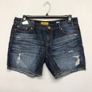 NWT MEK DNM Women Milos F.X.H Blue Denim Shorts Size 31 Dark Wash B271 -28